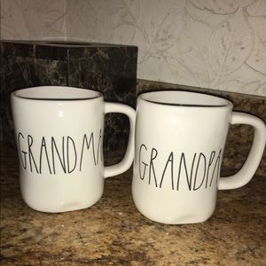 Rae Dunn Grandpa & Grandma mugs